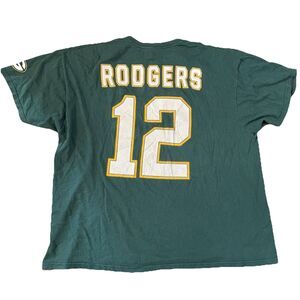 Y2K NFL Team Apparel Green Bay Packers Aaron Rodgers #12  T-Shirt Sz 2XL